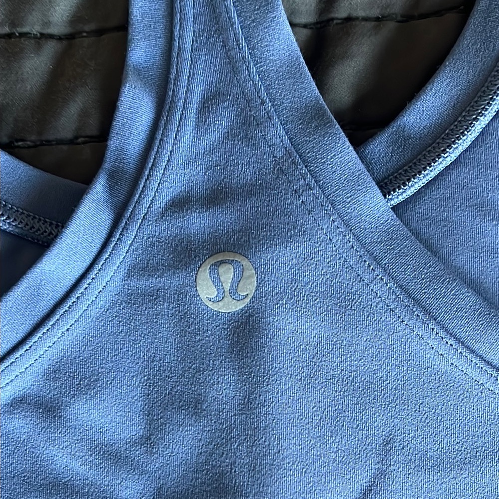 Blue Racerback Tank Top - Picture 2 of 3